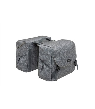 New Looxs New Looxs fietstas dubbel Mondi Joy Ivy grey MIK 38L