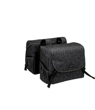 New Looxs New Looxs fietstas dubbel Mondi Joy Ivy black 38L