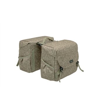 New Looxs New Looxs fietstas dubbel Mondi Joy Ivy walnut MIK 38L