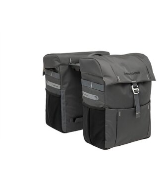 New Looxs New Looxs fietstas dubbel Vigo grey Racktime 37L