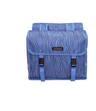 New Looxs New Looxs fietstas dubbel Fiori Alma blue 30L