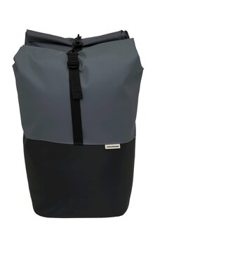 New Looxs New Looxs fietstas dubbel Nyborg dark grey/black 34L