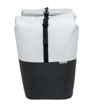 New Looxs New Looxs fietstas dubbel Nyborg light grey/black 34L