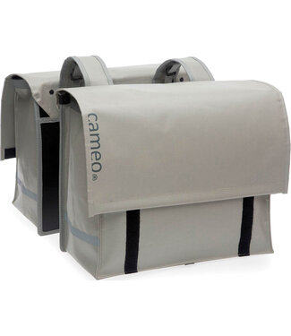 Cameo Cameo fietstas dubbel Cameo bisonyl grijs 24,5L