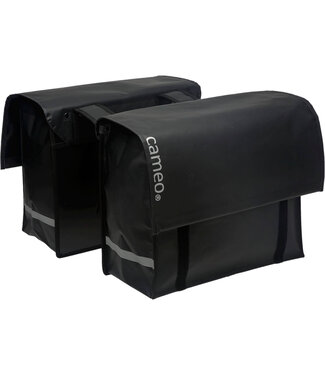 Cameo Cameo fietstas dubbel Cameo bisonyl dull zwart 46L