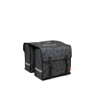 Cameo Cameo fietstas dubbel Tara black 25L