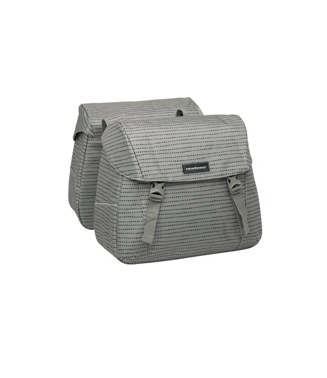 New Looxs fietstas dubbel Joli nomi grey 37L