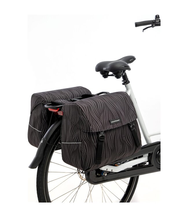 New Looxs fietstas dubbel Joli Alma black 37L