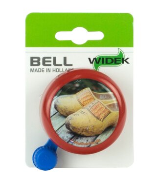 Widek Widek bel met klompen op kaart