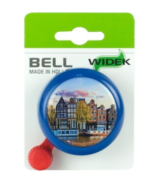 Widek Widek bel met grachtenpand op kaart