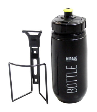 Mirage Mirage bidon met houder 600cc zwart