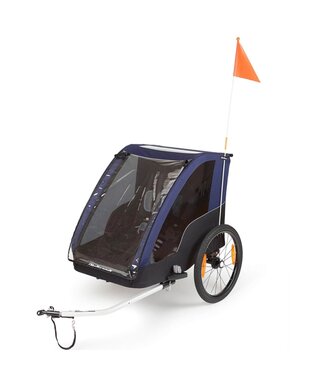 Polisport Polisport kids trailer voor fietsen en wandelen grey / blue