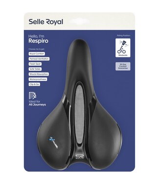Selle Royal Selle Royal zadel Respiro Moderate 5131 zwart