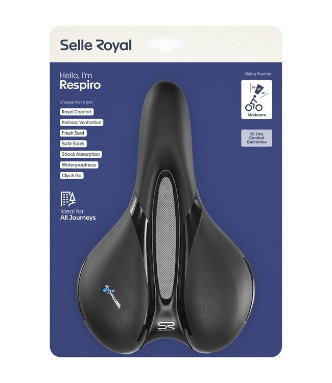 Selle Royal zadel Respiro Moderate 5131 zwart