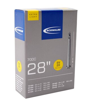 Schwalbe Schwalbe bnb SV20 Extra Light 28 x 0.75 - 1.00 fv 80mm