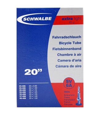 Schwalbe Schwalbe bnb SV6A Extra Light 20 x 0.90 - 1.50 fv 40mm