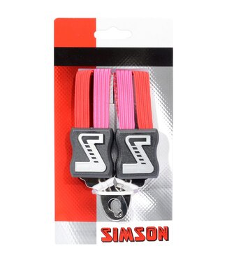 Simson Simson snelbinder kort rood/roze