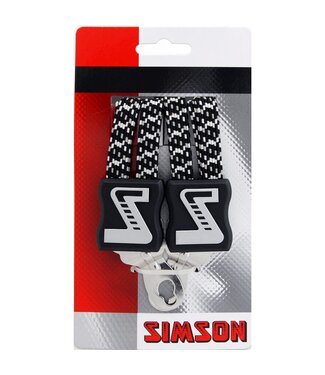 Simson Simson snelbinder lang zwart/wit