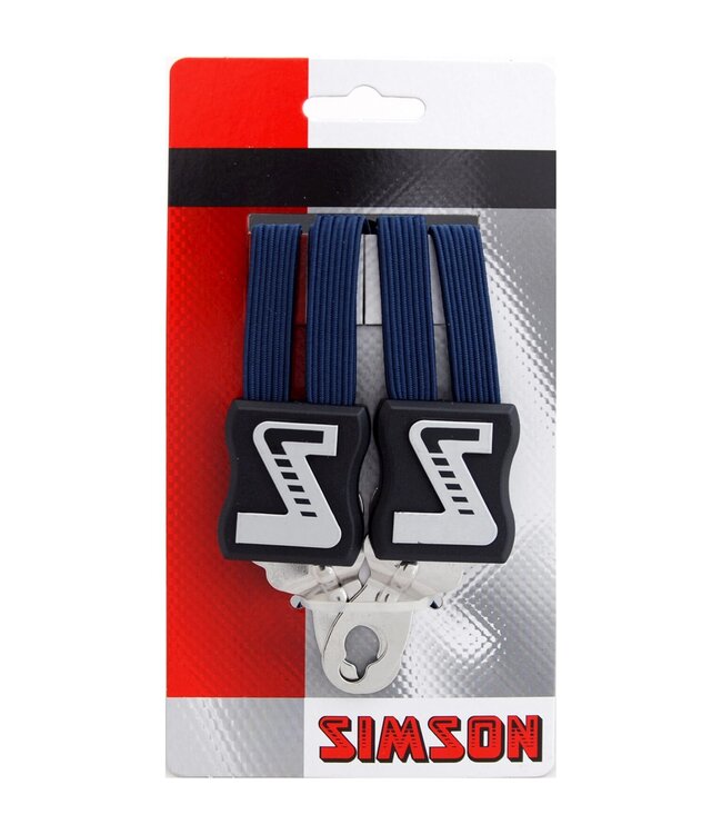 Simson snelbinder lang donker blauw