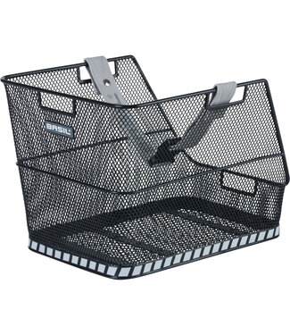 Basil Basil mand Class staal 30L zwart 37,5x27x30,5cm