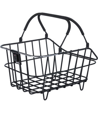 Basil Basil mand Cento Alu led 22L mat zwart