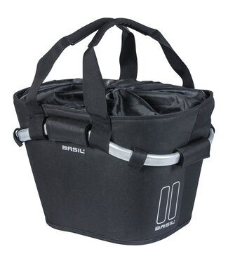 Basil Basil mand front Classic 15L zwart 28x37x25cm