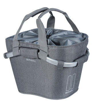 Basil Basil mand front 2day KF 15L grey melee 37x27x25cm