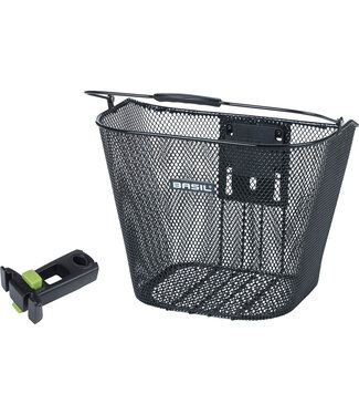 Basil Basil mand Bremen KF + Ahead houder 23L zwart 26x35x29cm