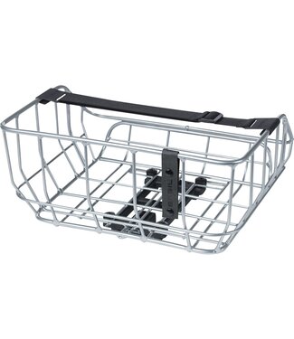 Basil Basil mand Portland achterop MIK 25L chroom 36x43x22cm