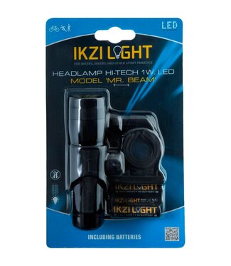 Ikzi IKZI Light koplamp Mr Beam 1w led batterij stuurbocht