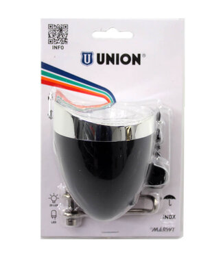 Union Union koplamp UN-4925 Retro aan/uit dynamo zwart op kaart