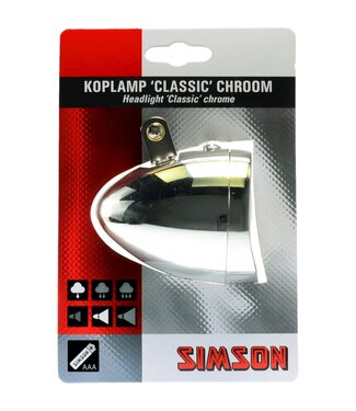 Simson Simson koplamp Classic batterij chroom