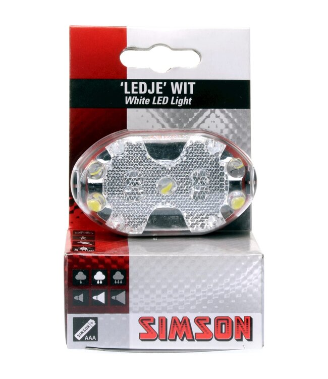 Simson koplamp 5 led batterij stuurbocht