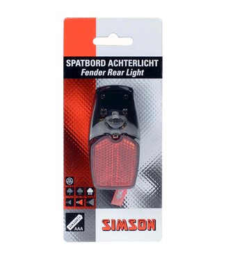 Simson Simson achterlicht Led batterij spatbord