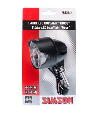 Simson Simson koplamp Truss 6-60v 30 lux E-bike