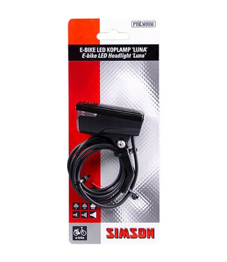 Simson Simson koplamp Luna 6-60v 25 lux E-bike