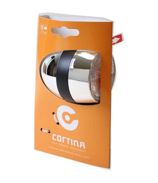 Cortina Cortina koplamp Amsterdam batterij chroom zwart