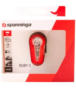 Spanninga Spanninga achterlicht Ruby 3 batterij zadelpen