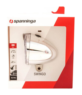 Spanninga Spanninga koplamp Swingo Xb batterij 4 lux chroom