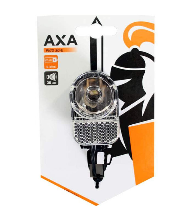 Axa koplamp Pico E-bike switch aan/uit 6-42v 30 lux zwart