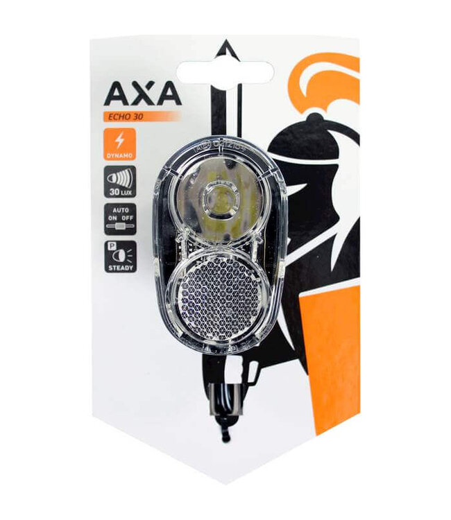 Axa koplamp Echo steady auto dynamo 30 lux zwart