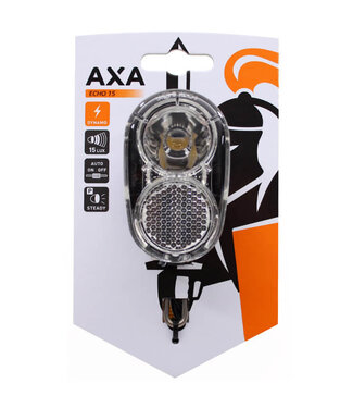 AXA Axa koplamp Echo steady auto dynamo 15 lux zwart