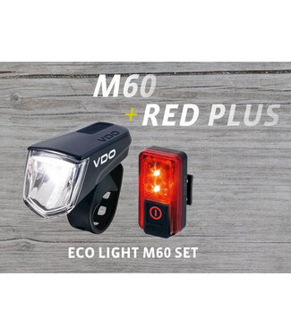 VDO VDO verlichtingsset M60 FL + RED Plus RL