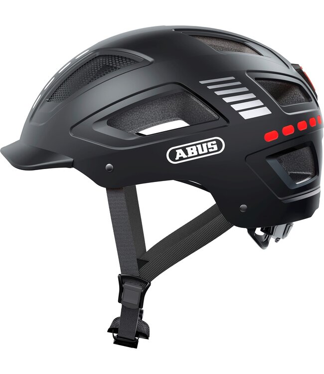 Abus helm Hyban 2.0 LED signal black XL 58-63cm