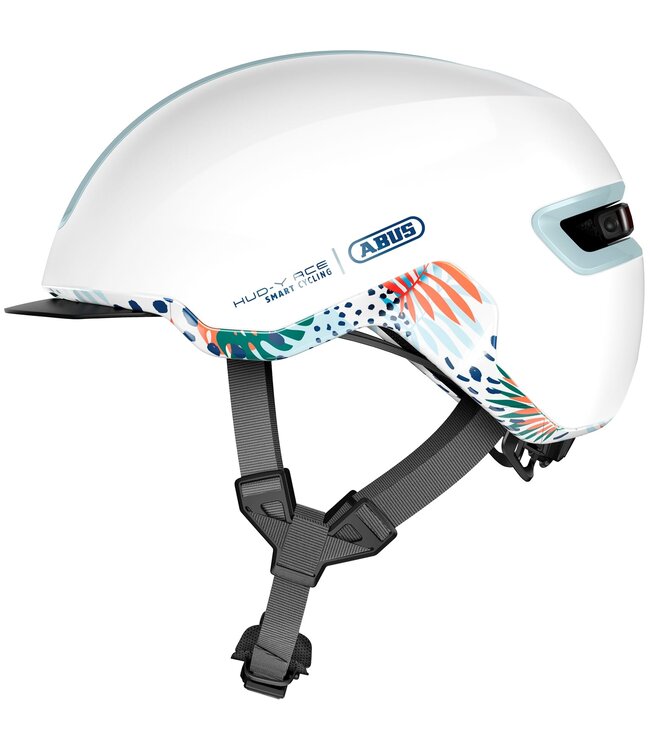 Abus helm HUD-Y flower white M 54-58cm