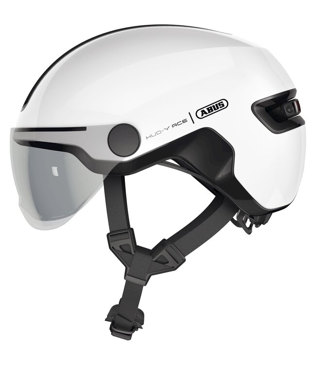 Abus helm HUD-Y ACE shiny white M 54-58cm