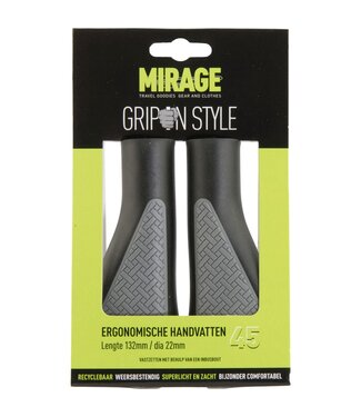 Mirage Mirage handvatten Grips in Style 132mm zwart/grijs