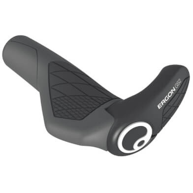 Ergon - GS2 Ergonomische vergrendelbare handgrepen voor MTN bikes, klein, zwart/grijs