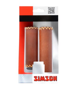 Simson Simson handvatten leer kort/lang bruin