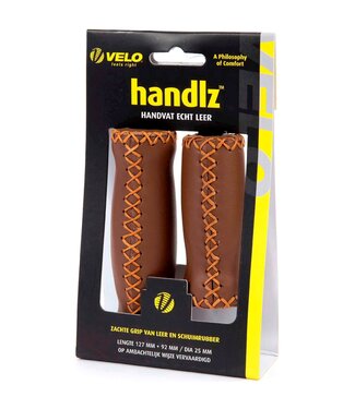 Velo Velo handvatten leer 127mm licht bruin